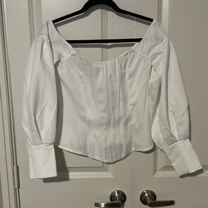 Off the shoulder corset top